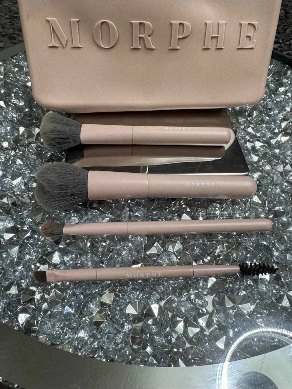 Morphe Blush Pink Brush Set with Zip Pouch